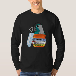 Camiseta Loro antidepresivo lindo I Cheek verde turquesa
