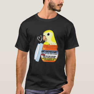 Camiseta Loro Antidepresivo Lindo I Cotorra Monja Amarilla