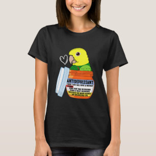 Camiseta Loro antidepresivo lindo I de doble cabeza amarill