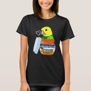 Camiseta Loro antidepresivo lindo I de doble cabeza amarill