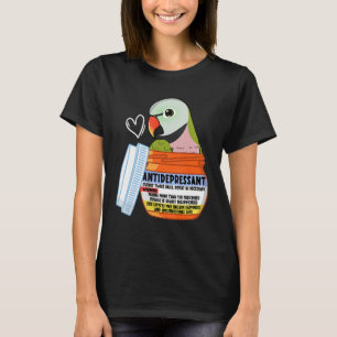 Camiseta Loro antidepresivo lindo I Mustache Parakeet