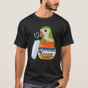 Camiseta Loro antidepresivo lindo I Paraíso verde Q