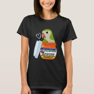Camiseta Loro antidepresivo lindo I Paraíso verde Q