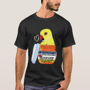 Camiseta Loro antidepresivo lindo I Ringnec indio amarillo