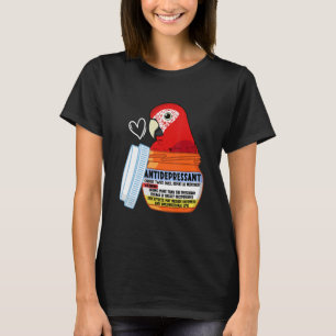 Camiseta Loro antidepresivo lindo I Scarlet Macaw