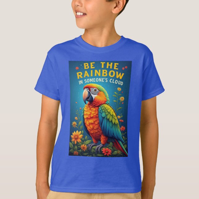 Camiseta Loro Arcoíris Colorido (Anverso)