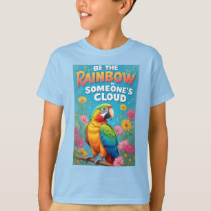 Camiseta Loro Arcoíris Colorido