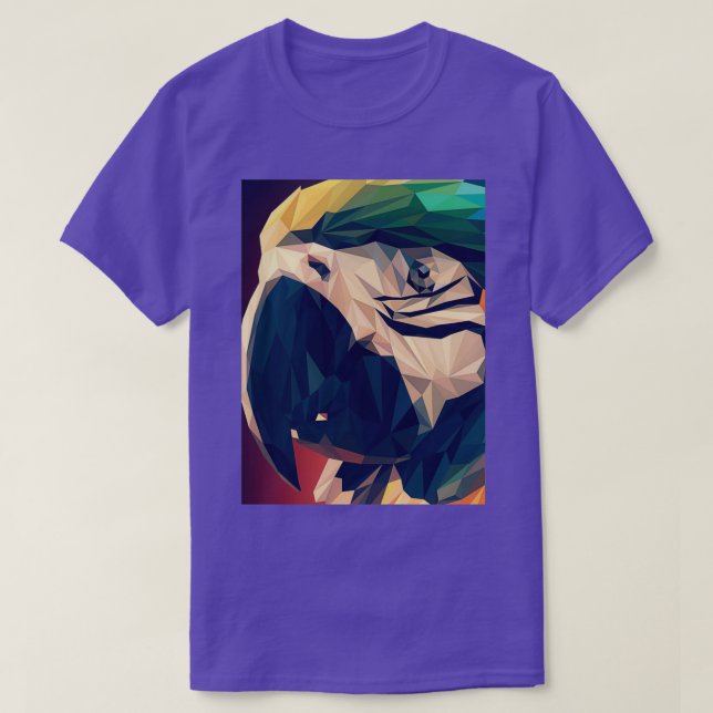 Camiseta Loro bonito con colores hermosos (Diseño del anverso)