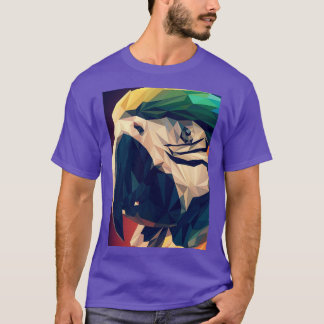Camiseta Loro bonito con colores hermosos