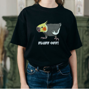 Camiseta Loro Cacatúa Gris Normal Enfadado Diviértete