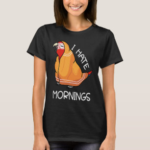Camiseta Loro Cansado Odia las Mañanas I Guacamayo Escarlat