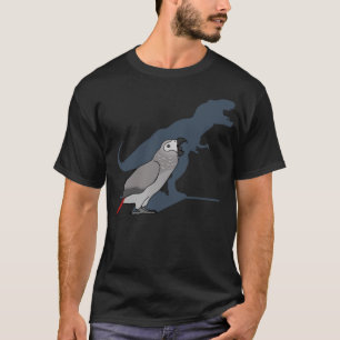 Camiseta Loro chillón, memes de Birb, divertida T-Rex despu
