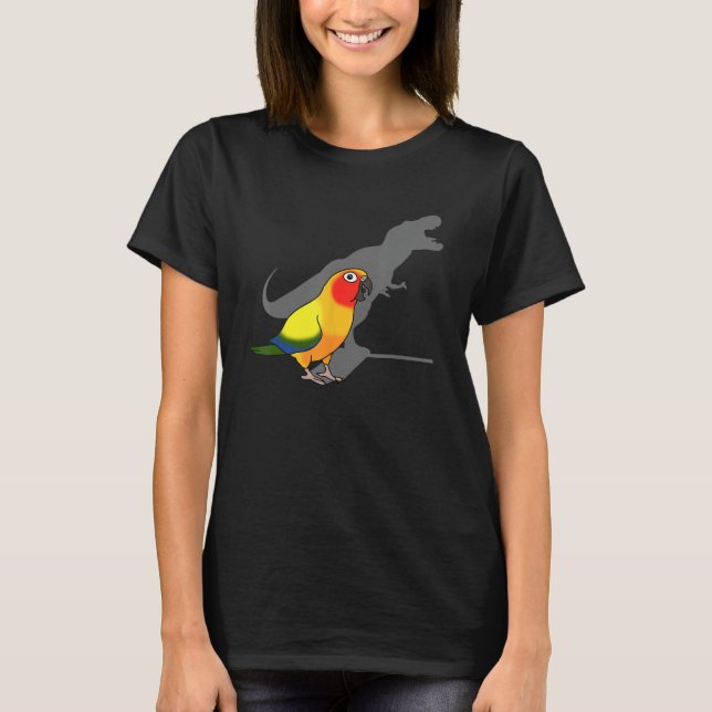 Camiseta Loro chillón, memes de Birb, divertido sol de T-Re (Anverso)