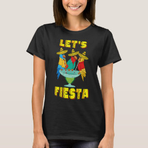 Camiseta Loro Cinco De Mayo Bebiendo Fiebre Tequila Mexican