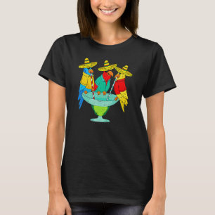 Camiseta Loro Cinco De Mayo Bebiendo Fiebre Tequila Mexican