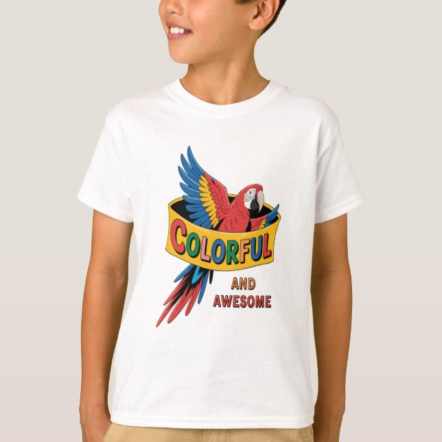 Camiseta Loro colorido (Anverso)