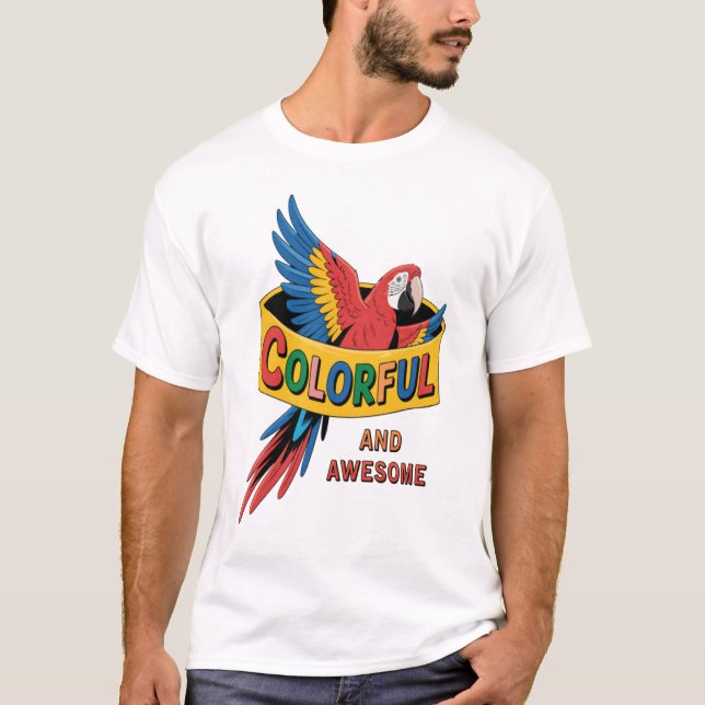 Camiseta Loro colorido (Anverso)