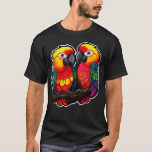 Camiseta Loro colorido Cockatoo Parakeet Macaws Parrot 4