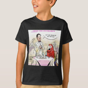 Camiseta Loro Comida Fina Divertido