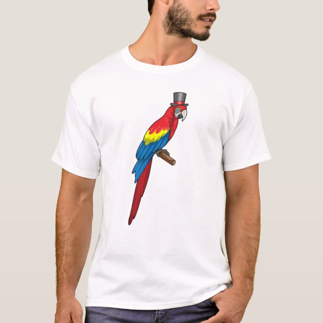 Camiseta Loro como caballero con Gorra (Anverso)