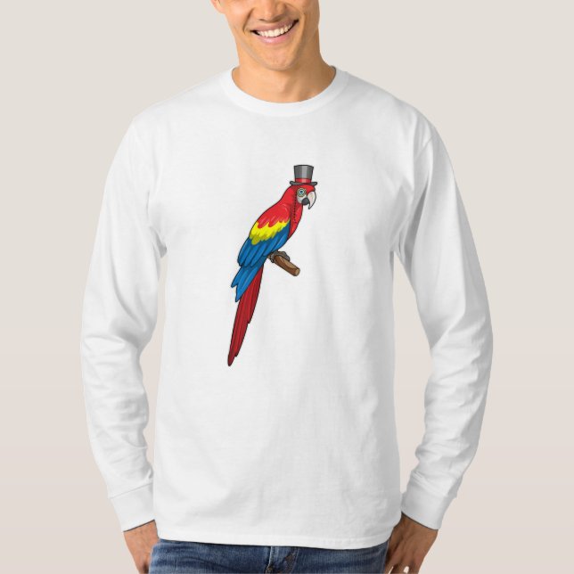 Camiseta Loro como caballero con Gorra (Anverso)