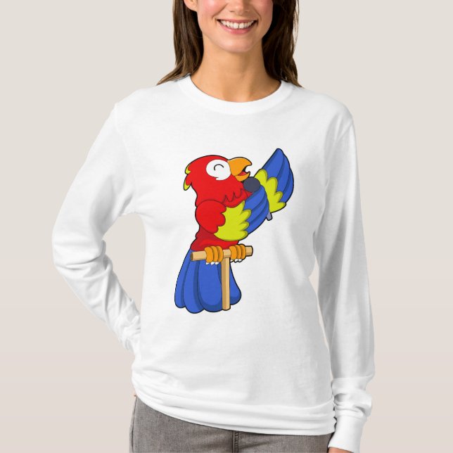 Camiseta Loro como cantante con micrófono (Anverso)