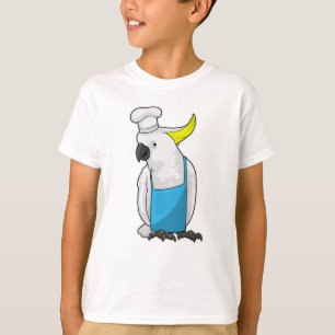 Camiseta Loro como chef y gorra de cocina