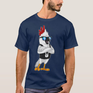 Camiseta Loro como músico con gafas de sol
