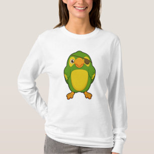 Camiseta Loro como pirata con ojo de ojo