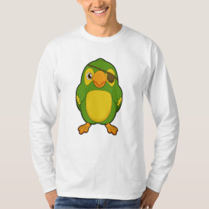 Camiseta Loro como pirata con ojo de ojo