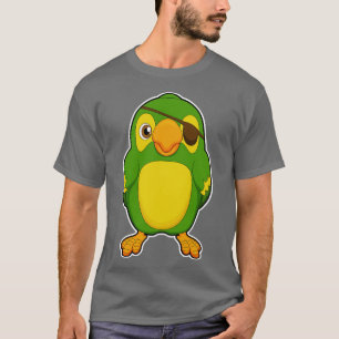 Camiseta Loro como pirata con ojo de ojo