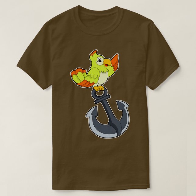 Camiseta Loro con ancla (Diseño del anverso)