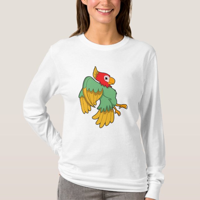 Camiseta Loro con cabeza roja (Anverso)