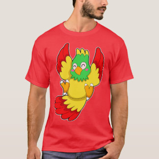 Camiseta Loro con cabeza verde