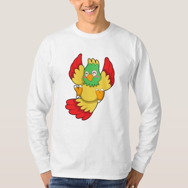 Camiseta Loro con cabeza verde (Anverso)