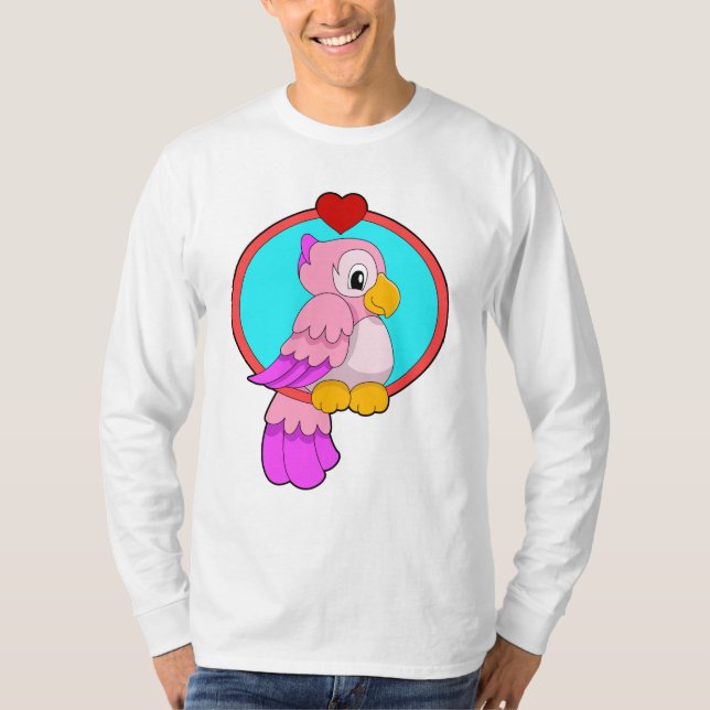 Camiseta Loro con corazón (Anverso)