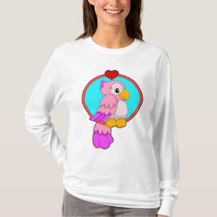 Camiseta Loro con corazón