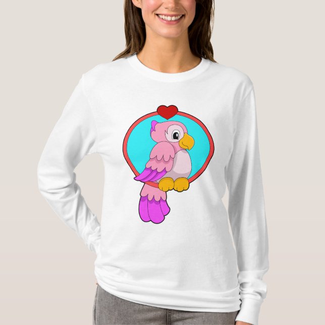 Camiseta Loro con corazón (Anverso)