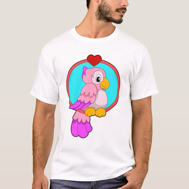 Camiseta Loro con corazón (Anverso)