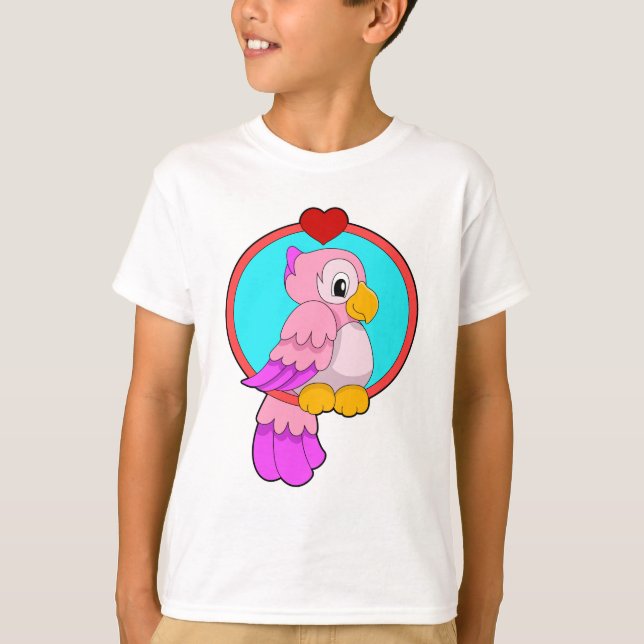 Camiseta Loro con corazón (Anverso)