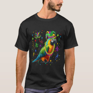 Camiseta Loro con cuentas de Mardi Gras bufanda Gorra