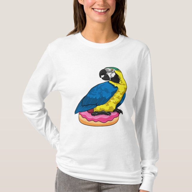 Camiseta Loro con donut (Anverso)