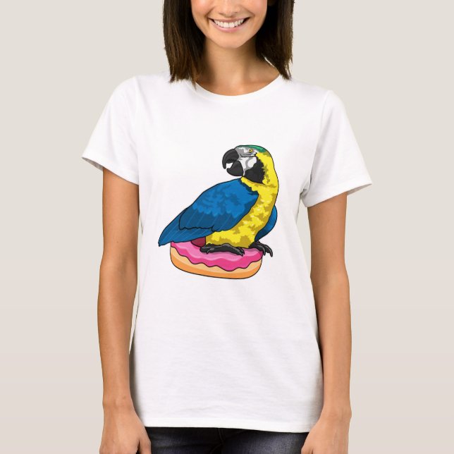 Camiseta Loro con donut (Anverso)