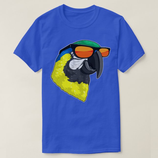 Camiseta Loro con gafas de sol 3 (Diseño del anverso)
