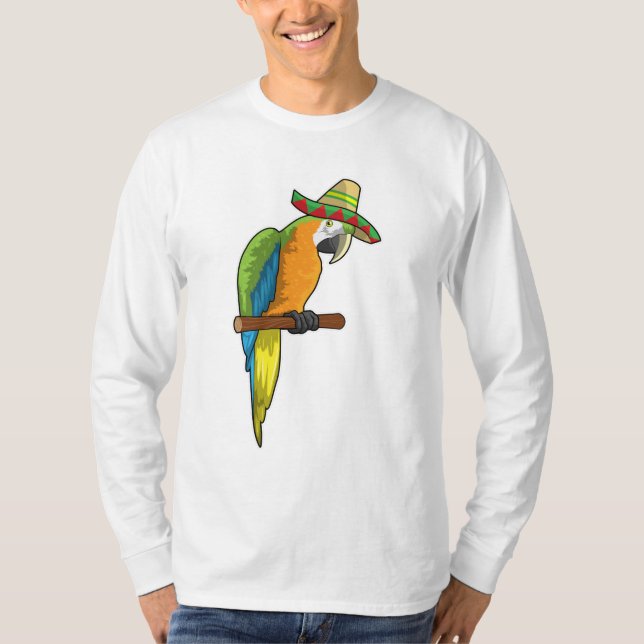 Camiseta Loro con gorra de paja (Anverso)