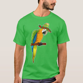 Camiseta Loro con gorra de paja