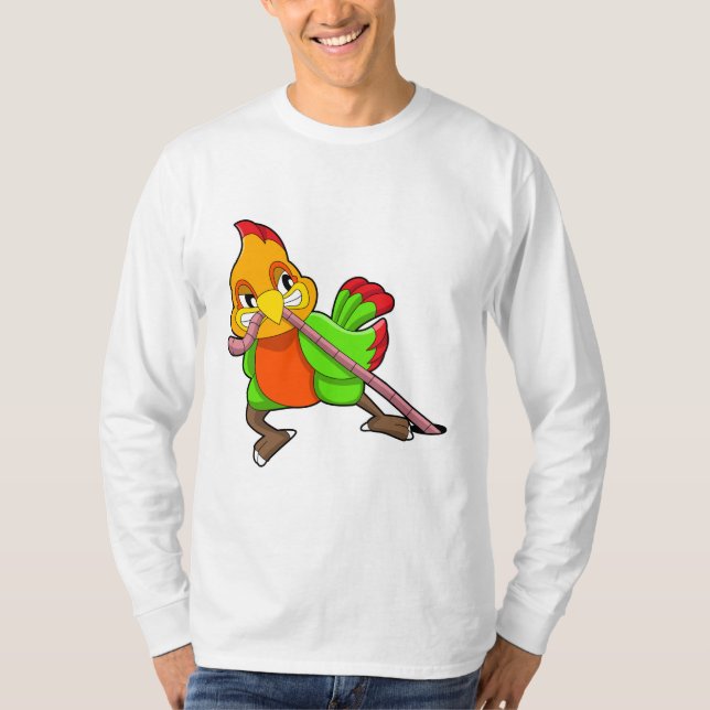 Camiseta Loro con gusano (Anverso)