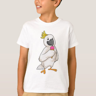 Camiseta Loro con helado Waffle