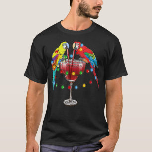 Camiseta Loro con luces de hadas vacaciones de playa tropic