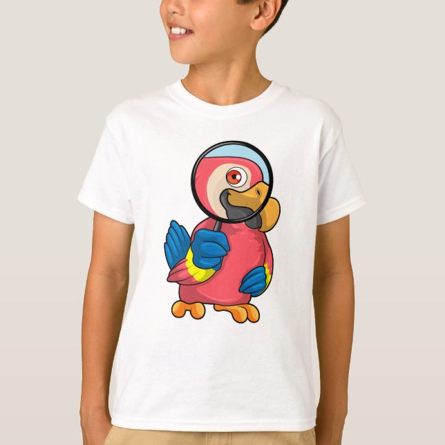 Camiseta Loro con lupa (Anverso)